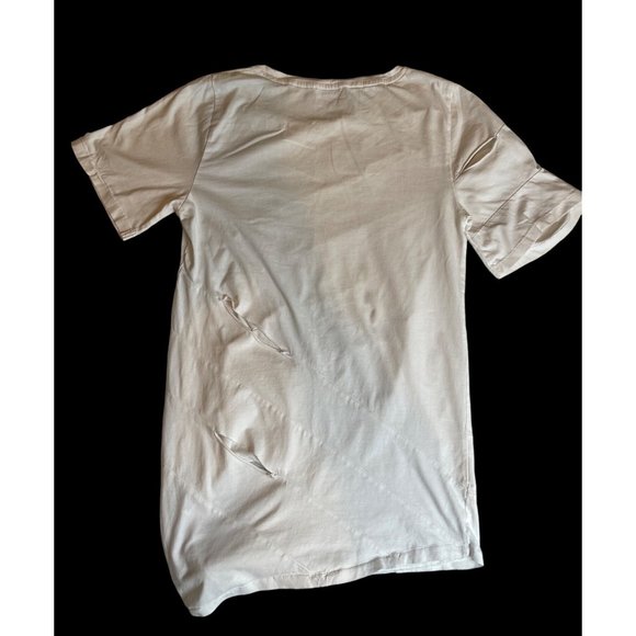 Each X Other Slashed Ripped Effect T-shirt White Women’s Size XS - Picture 2 of 10